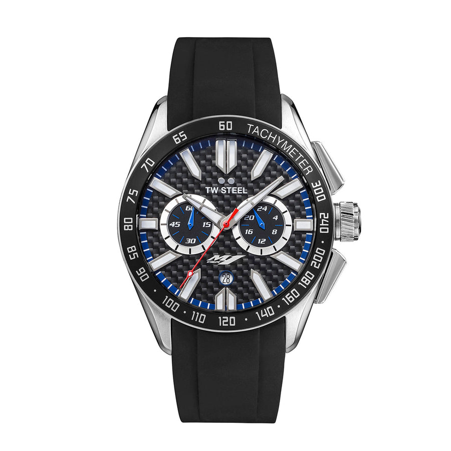 title:TW Steel Men's Yamaha Factory Racing 42mm Quartz Chronograph Watch GS1;color:Black
