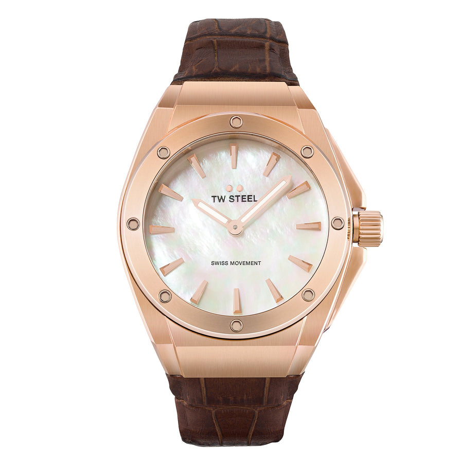 title:TW Steel Men's CEO Tech 38mm Quartz Watch CE4034;color:Brown