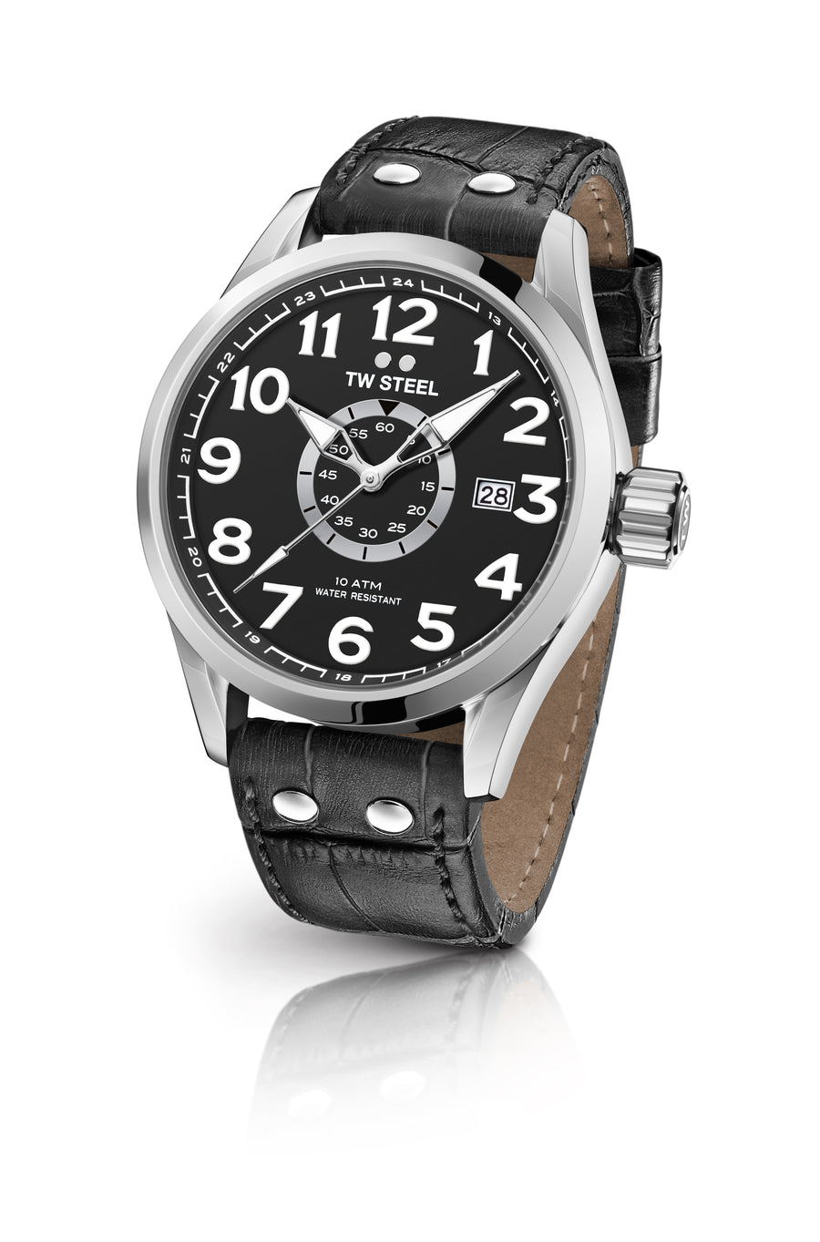 title:TW Steel Men's Volante 45mm Quartz Watch VS51;color:Black