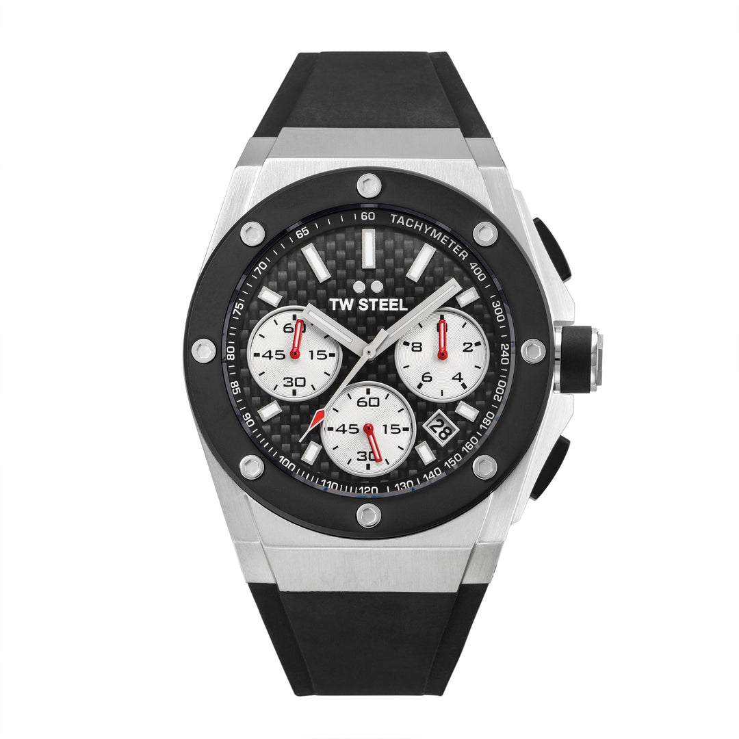 title:TW Steel Men's CEO Tech 44mm Quartz Chronograph Watch CE4019;color:Black
