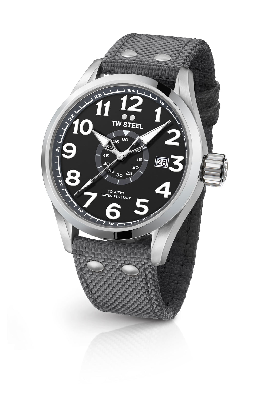 title:TW Steel Men's Volante 45mm Quartz Watch VS11;color:Black
