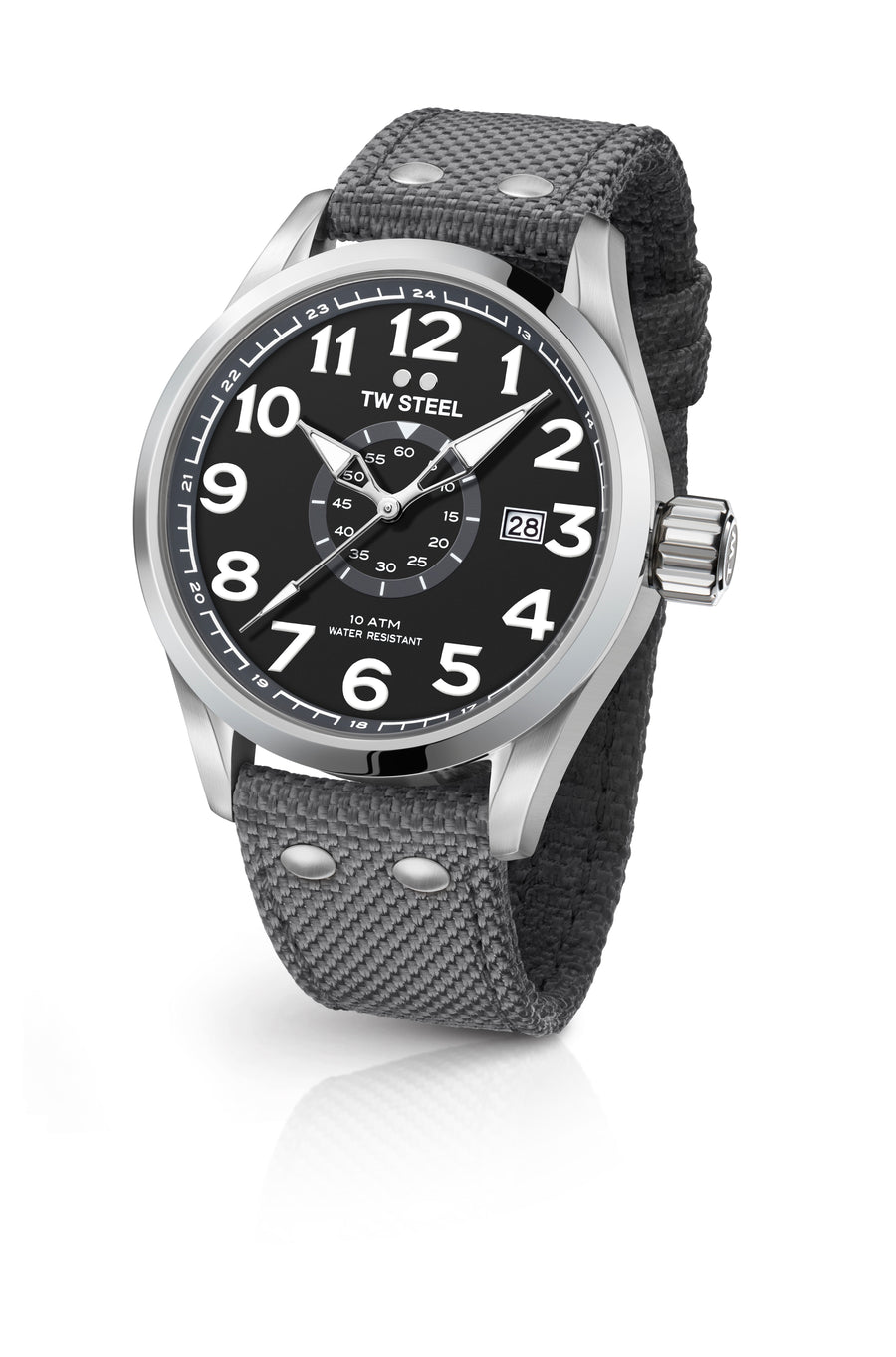 title:TW Steel Men's Volante 45mm Quartz Watch VS11;color:Black