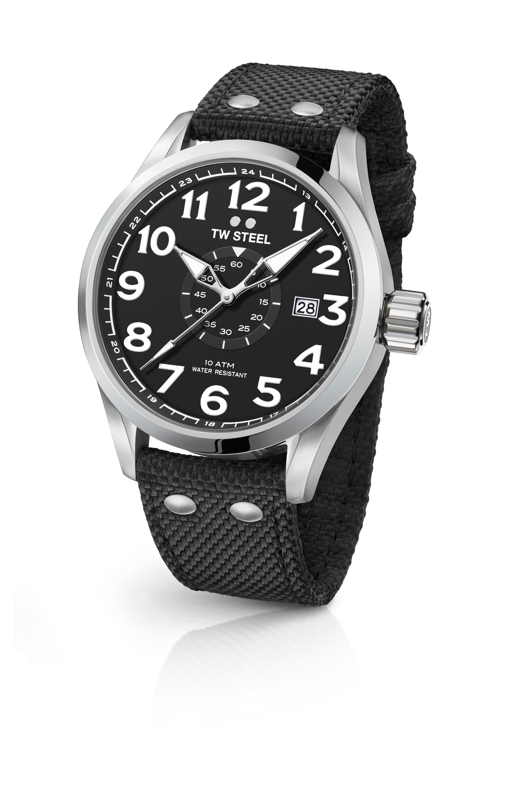 title:TW Steel Men's Volante 45mm Quartz Chronograph Watch VS1;color:Black