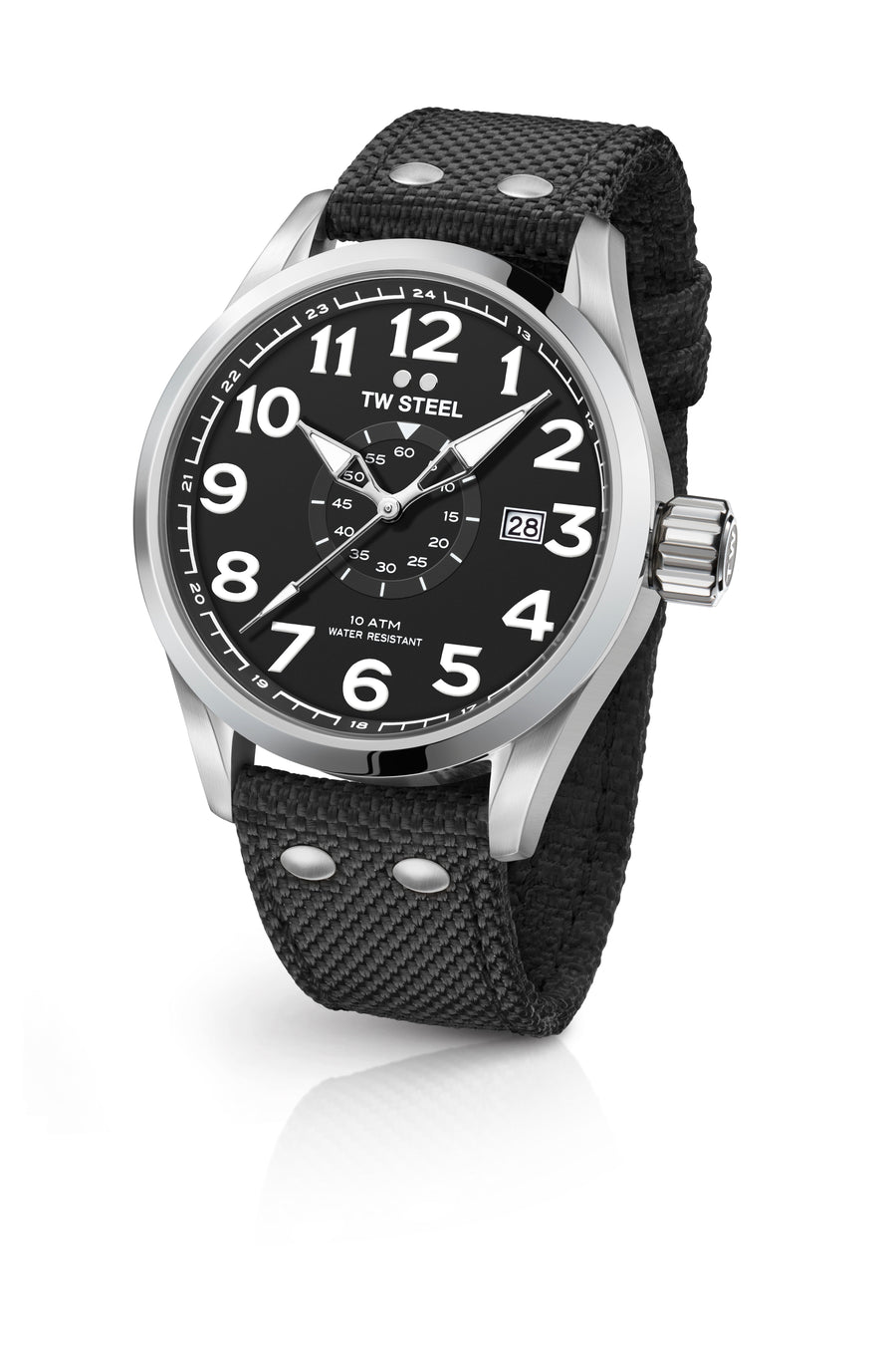 title:TW Steel Men's Volante 45mm Quartz Chronograph Watch VS1;color:Black