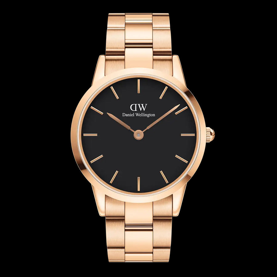 title:Daniel Wellington Men's DW00600344 Iconic Link 40mm  Watch;color:Rose Gold