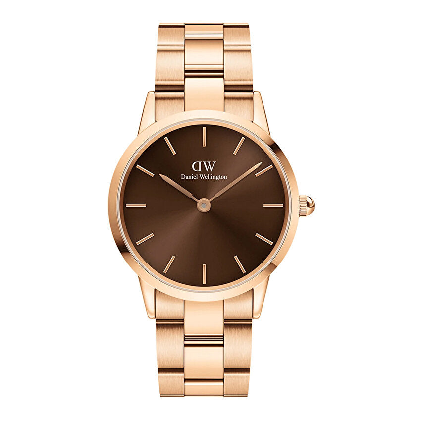 title:Daniel Wellington Men's DW00600461 Iconic Link 36mm  Watch;color:Rose Gold