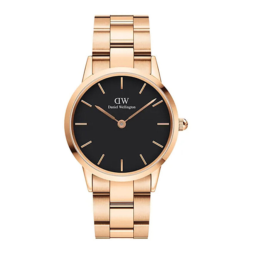 title:Daniel Wellington Men's DW00600210 Iconic Link 36mm  Watch;color:Rose Gold