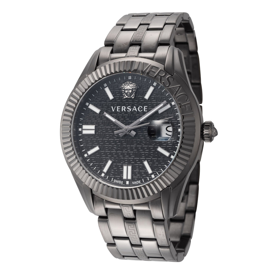 Versace Men's VE3K00622 Greca Time 41mm Quartz Watch - Ruumur