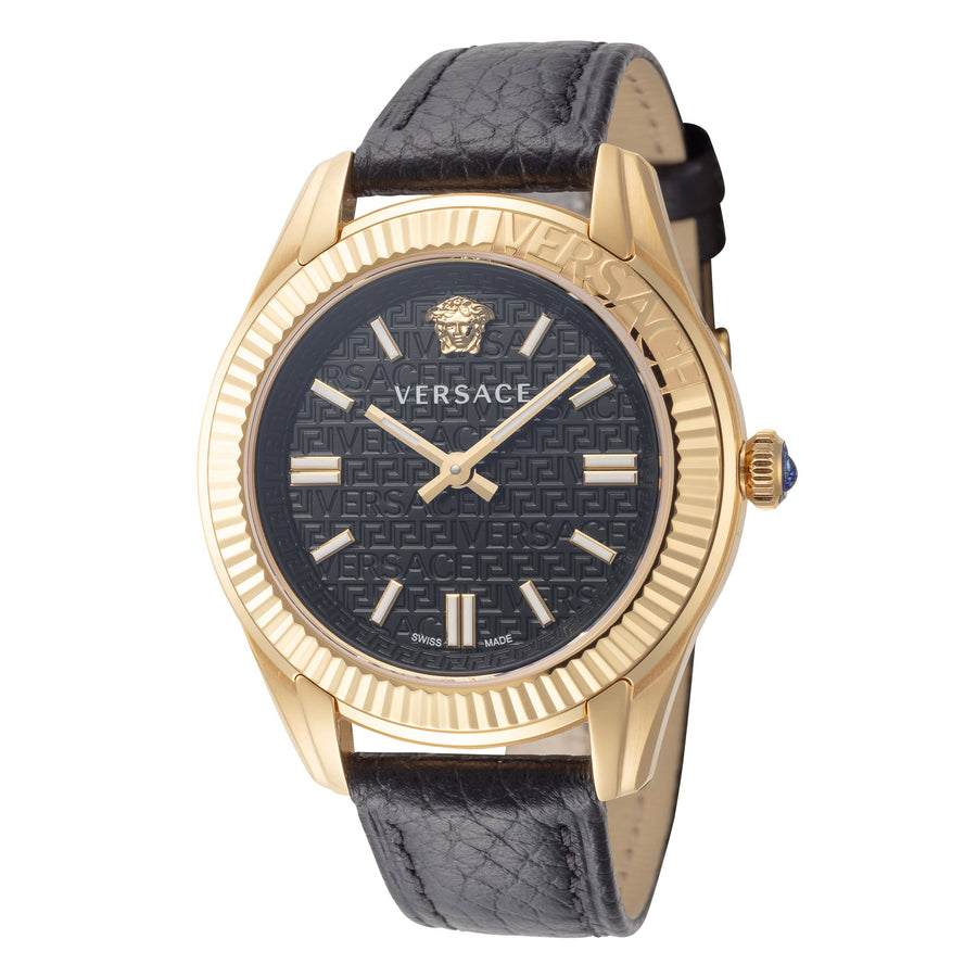 title:Versace Women's VE6C00223 Greca Time 35mm Quartz Watch;color:Black
