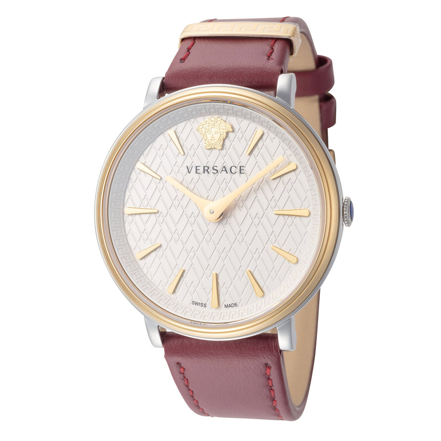 title:Versace Women's VE8100719 V-Circle 38mm Quartz Watch;color:Red