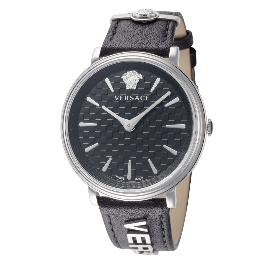 title:Versace Women's VE8104122 V-Circle 38mm Quartz Watch;color:Black