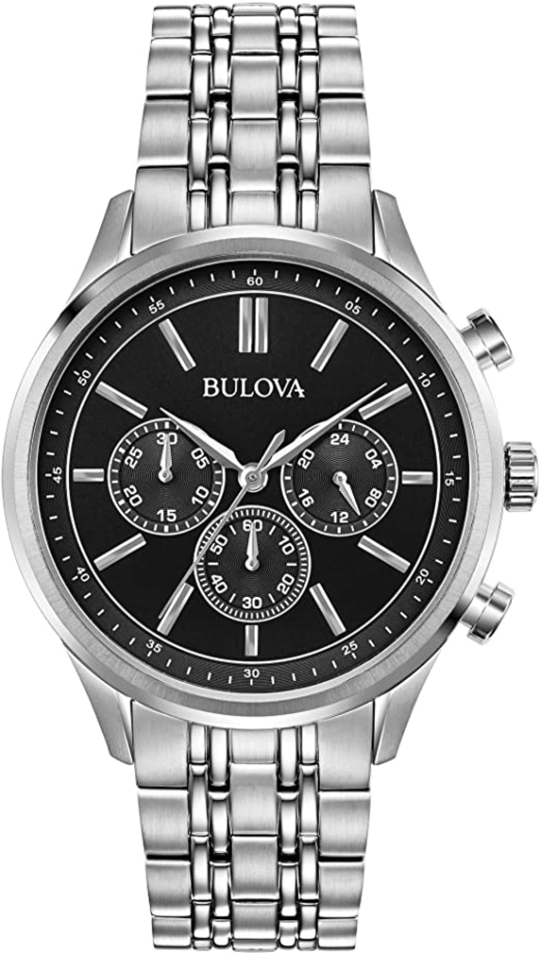 title:Bulova Men's Classic 42mm Quartz Watch Chronograph 96A211;color:Silver