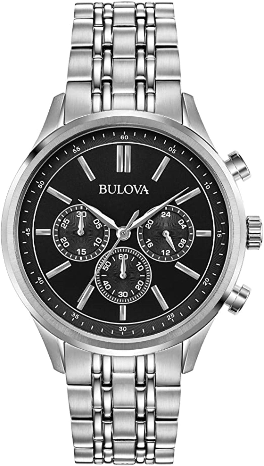 title:Bulova Men's Classic 42mm Quartz Watch Chronograph 96A211;color:Silver