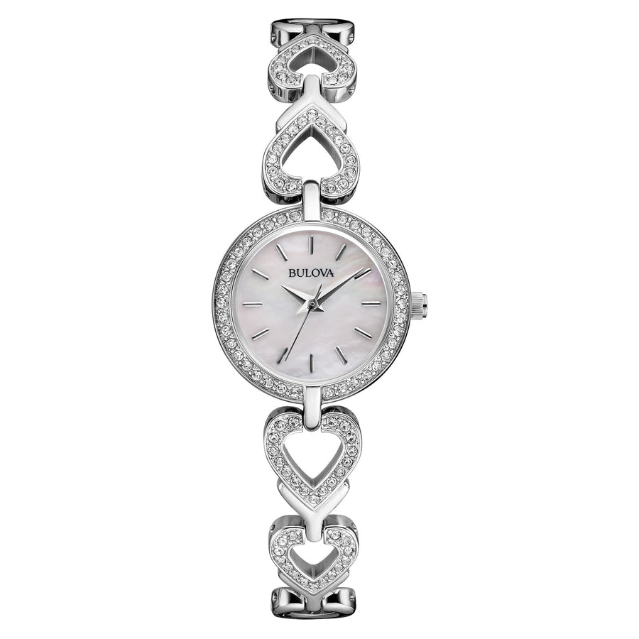 Bulova Women's Classic 22mm Quartz Watch Crystal Bezel 96X136 - Ruumur