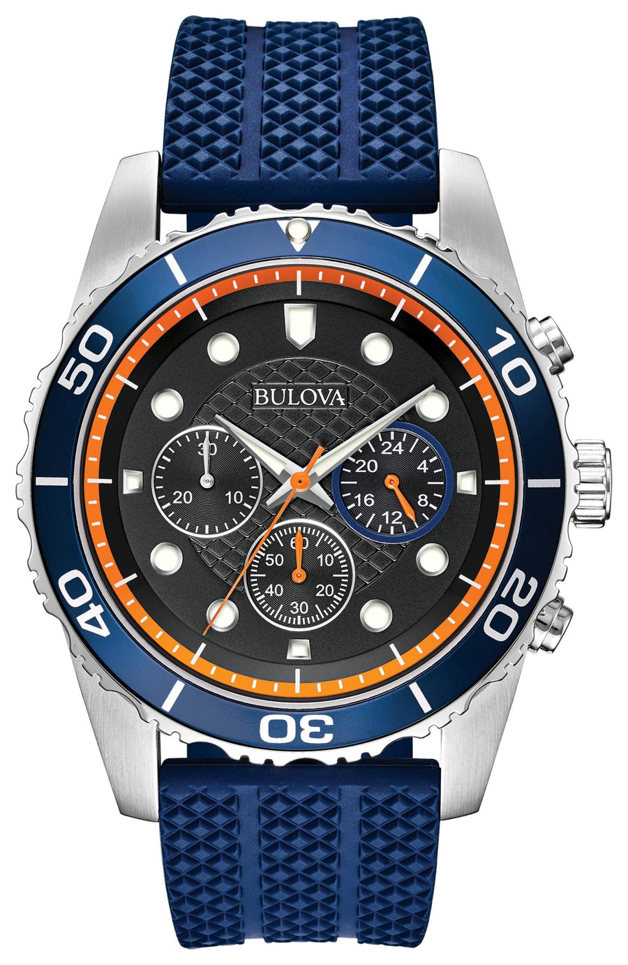 title:Bulova Men's Sport 42mm Quartz Watch Chronograph 98A205;color:Blue