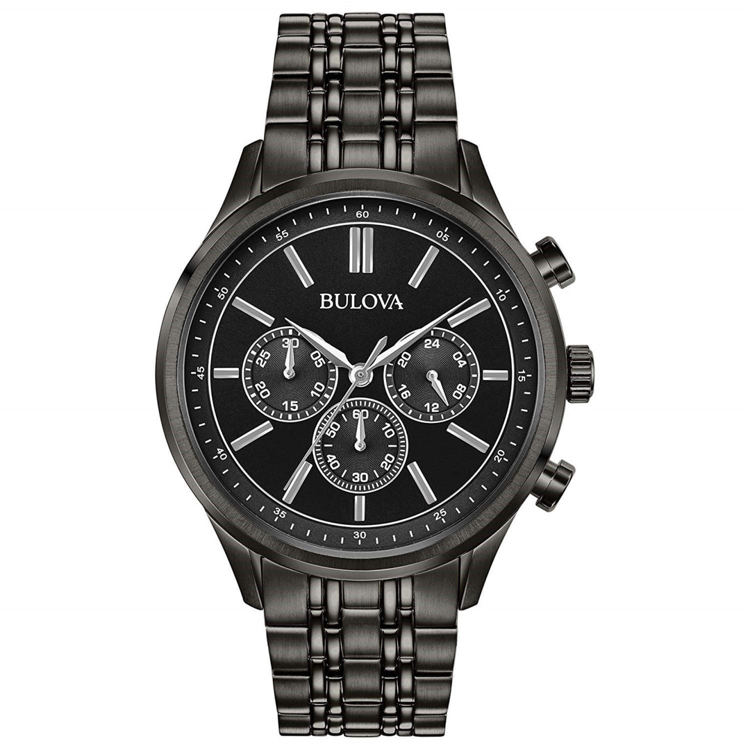 title:Bulova Men's Classic 45mm Quartz Watch Chronograph 98A217;color:Grey