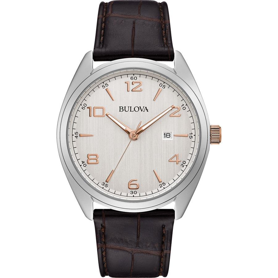 title:Bulova Men's Classic 42mm Quartz Watch 98B347;color:Brown