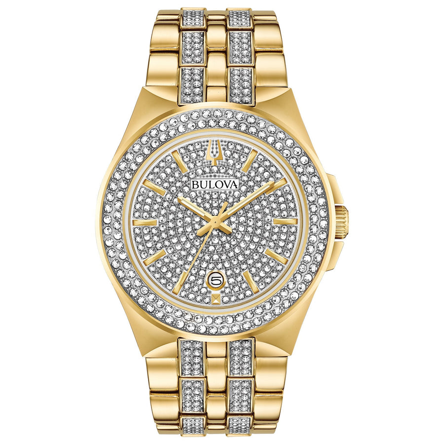title:Bulova Men's Gift Set 42mm Quartz Watch 98K102;color:Gold