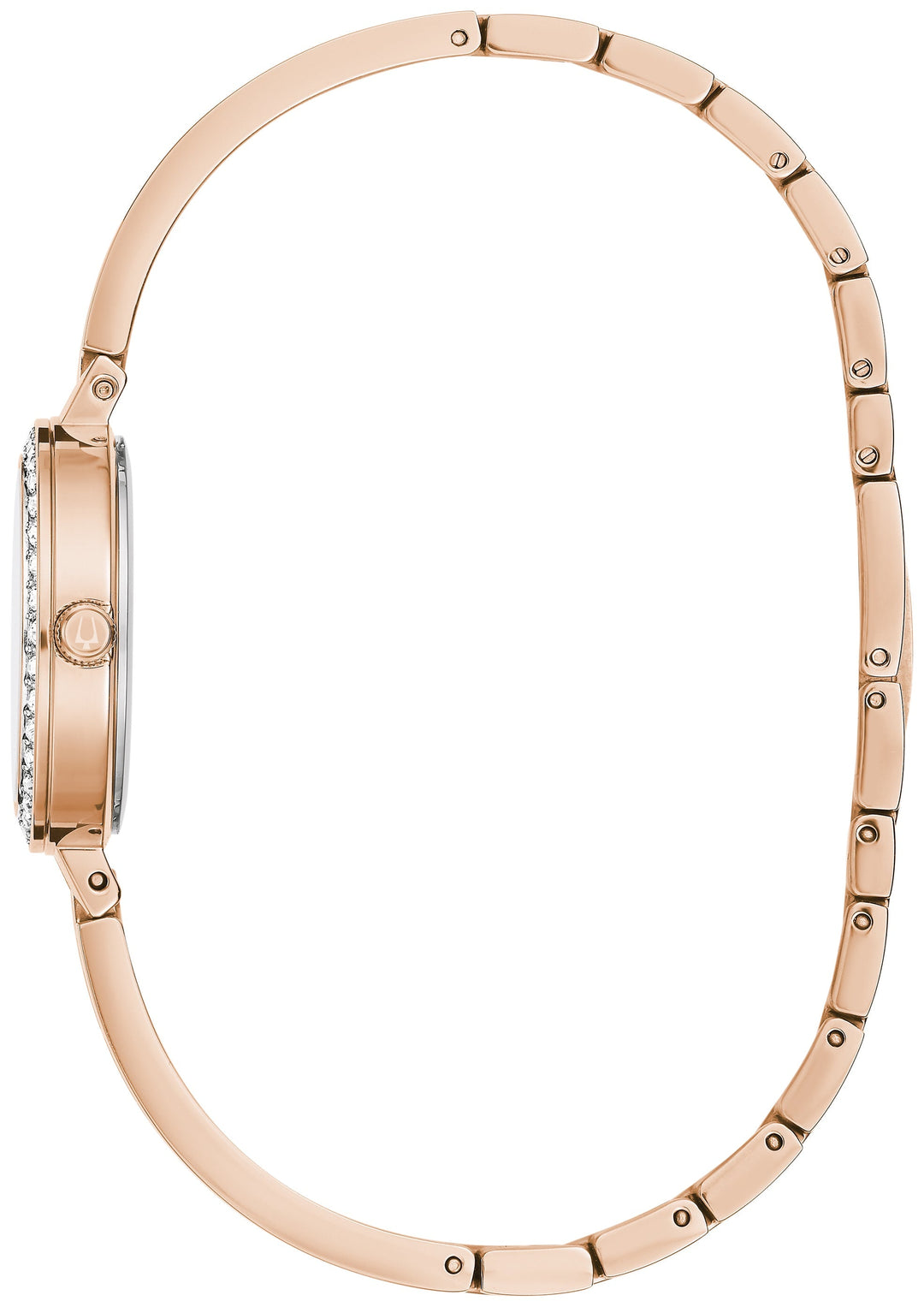 Bulova Women's Classic 26mm Quartz Watch Crystal Bezel 98L298