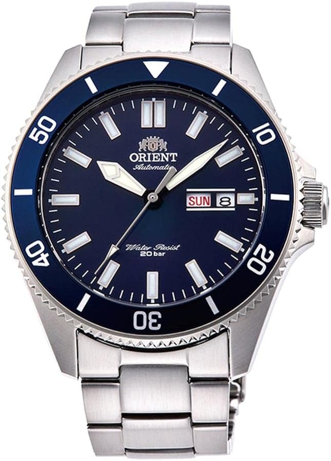 title:Orient Men's Sport Kamasu Mako III 44mm Automatic Watch RA-AA0009L19B;color:Silver