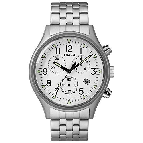 title:Timex Men's MK1 42mm Quartz Watch TW2R68900;color:Silver