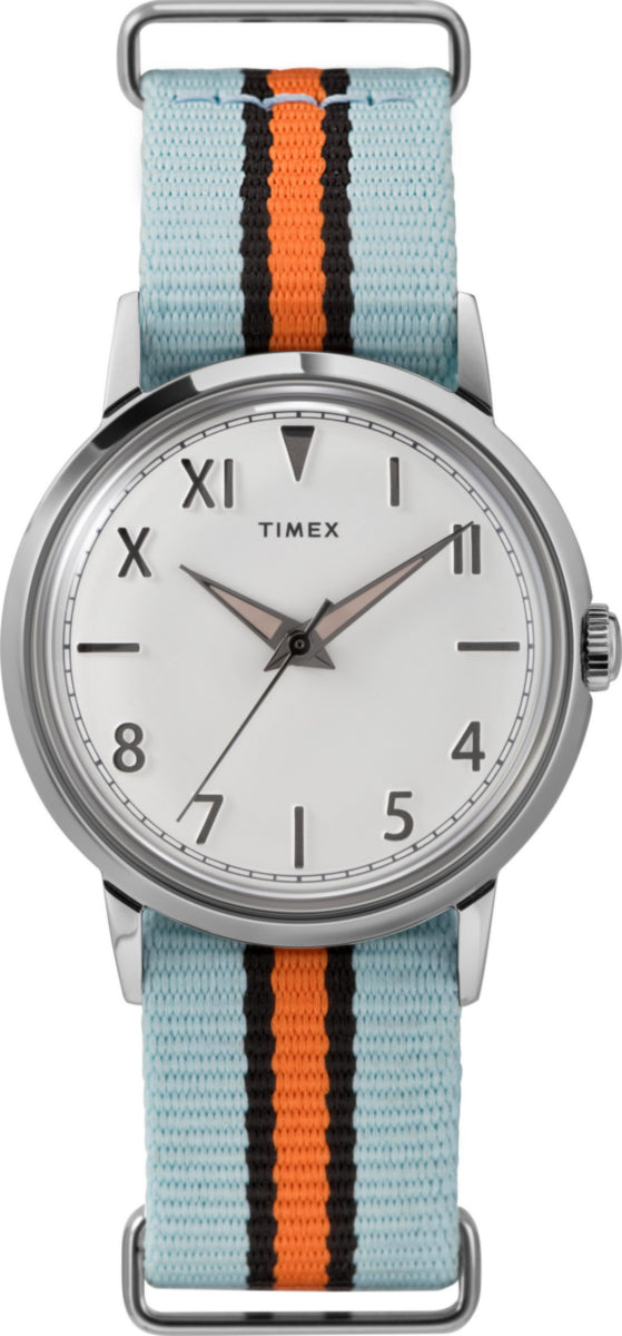 title:Timex Unisex Marlin 34mm Manual-Wind Watch TW2U96600;color:Blue