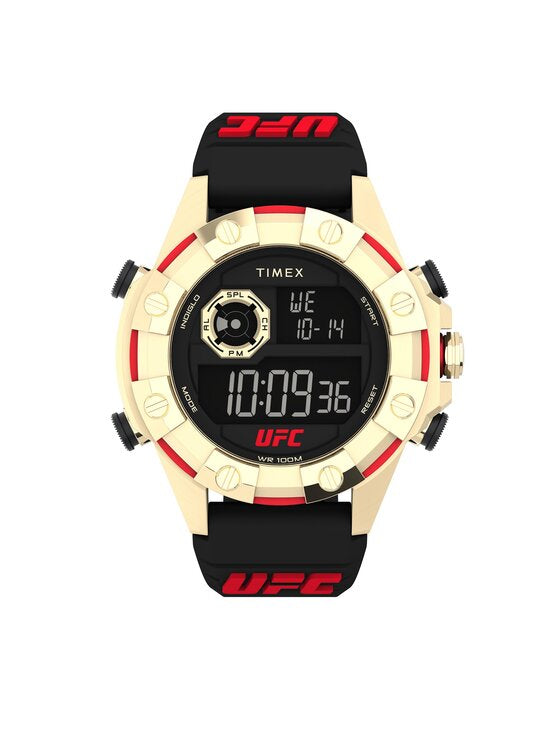 title:Timex Men's UFC Strength 49mm Quartz Watch TW2V86600JR;color:Black