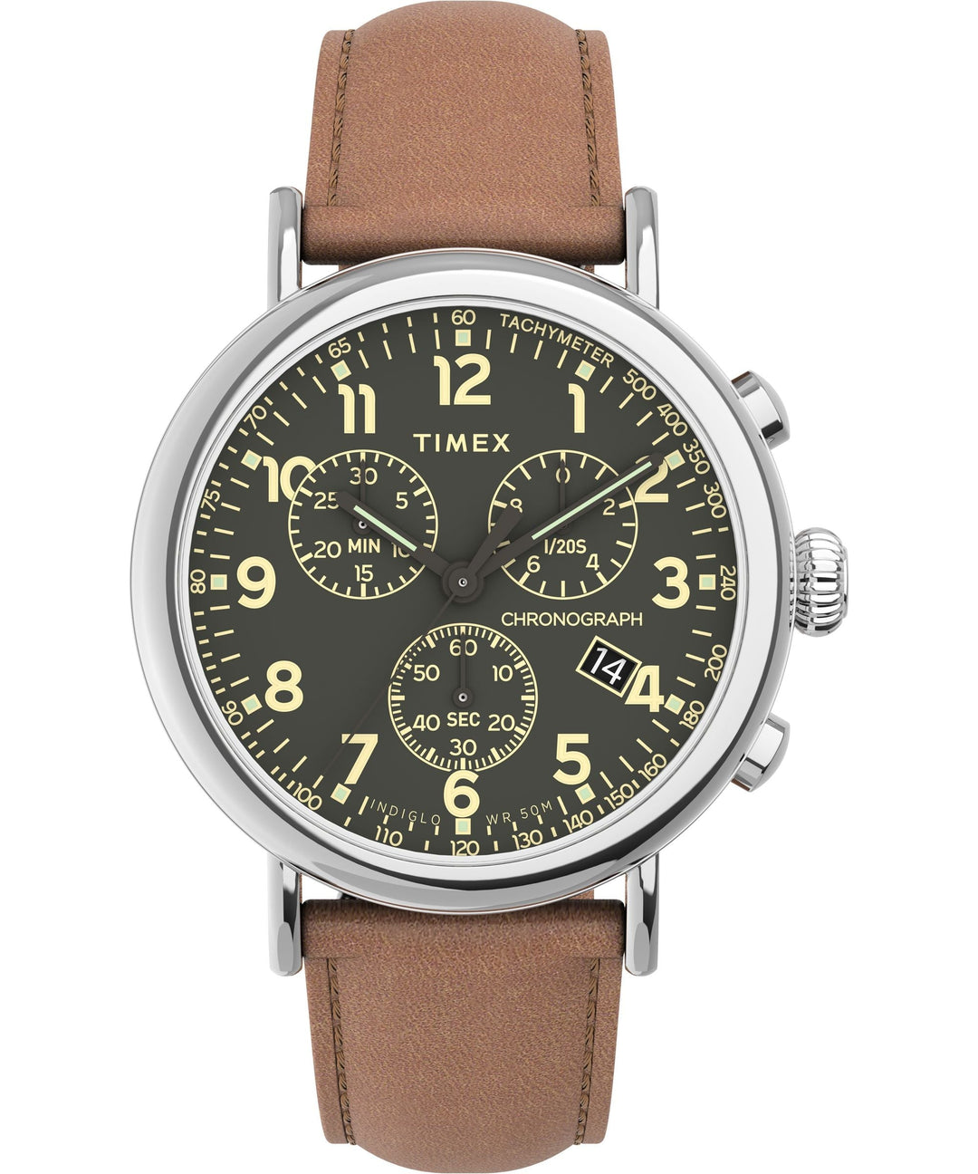 title:Timex Men's Waterbury 41mm Quartz Watch TW2V27500VQ;color:Brown