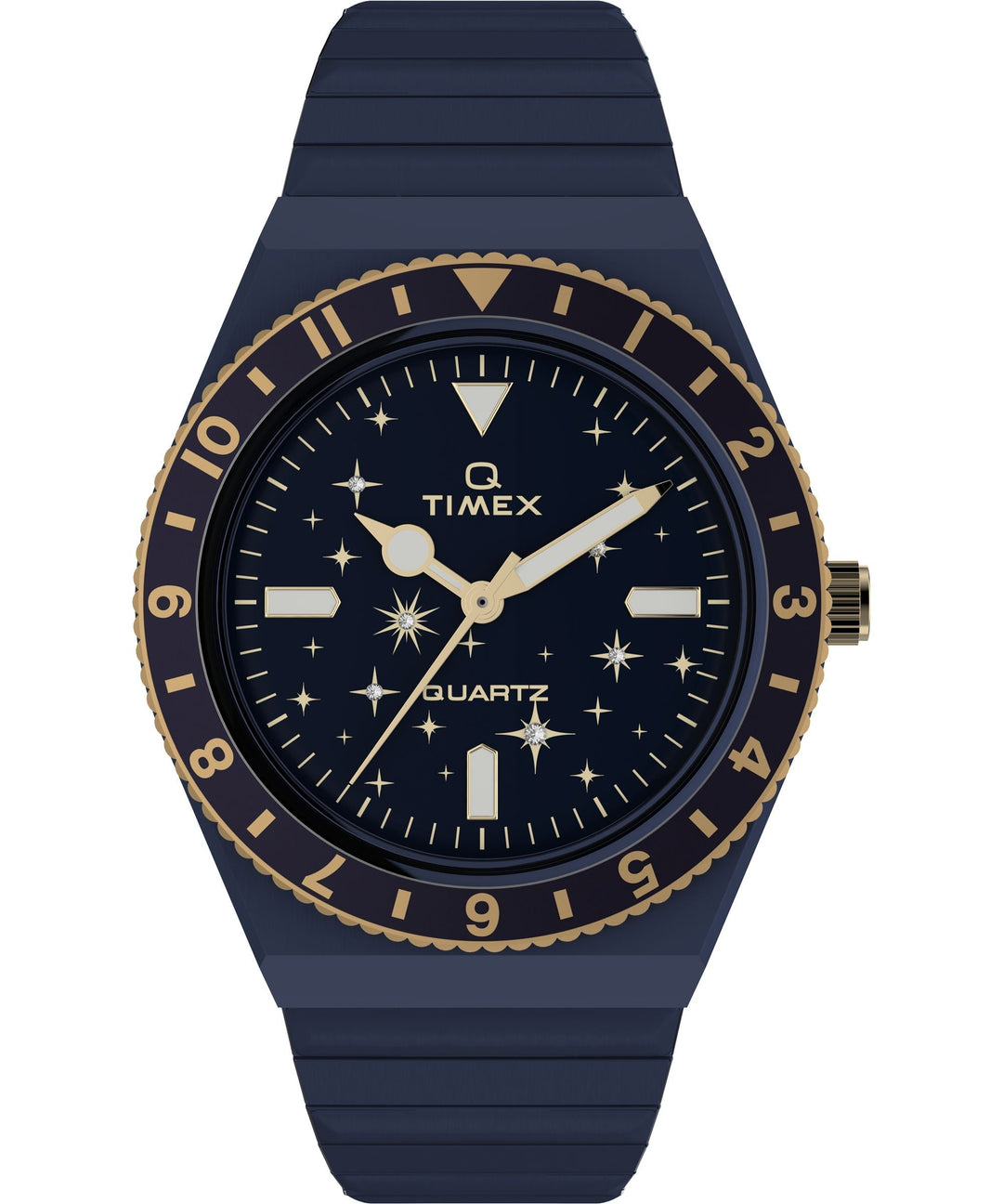 title:Timex Women's Q Timex 36mm Quartz Watch TW2V53500VQ;color:Blue