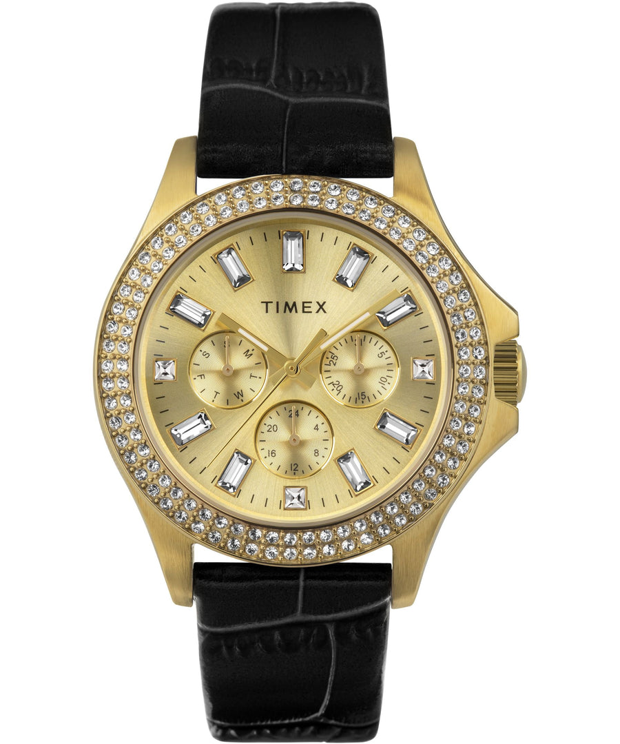 title:Timex Women's Trend 40mm Quartz Watch TW2W10900VQ;color:Black