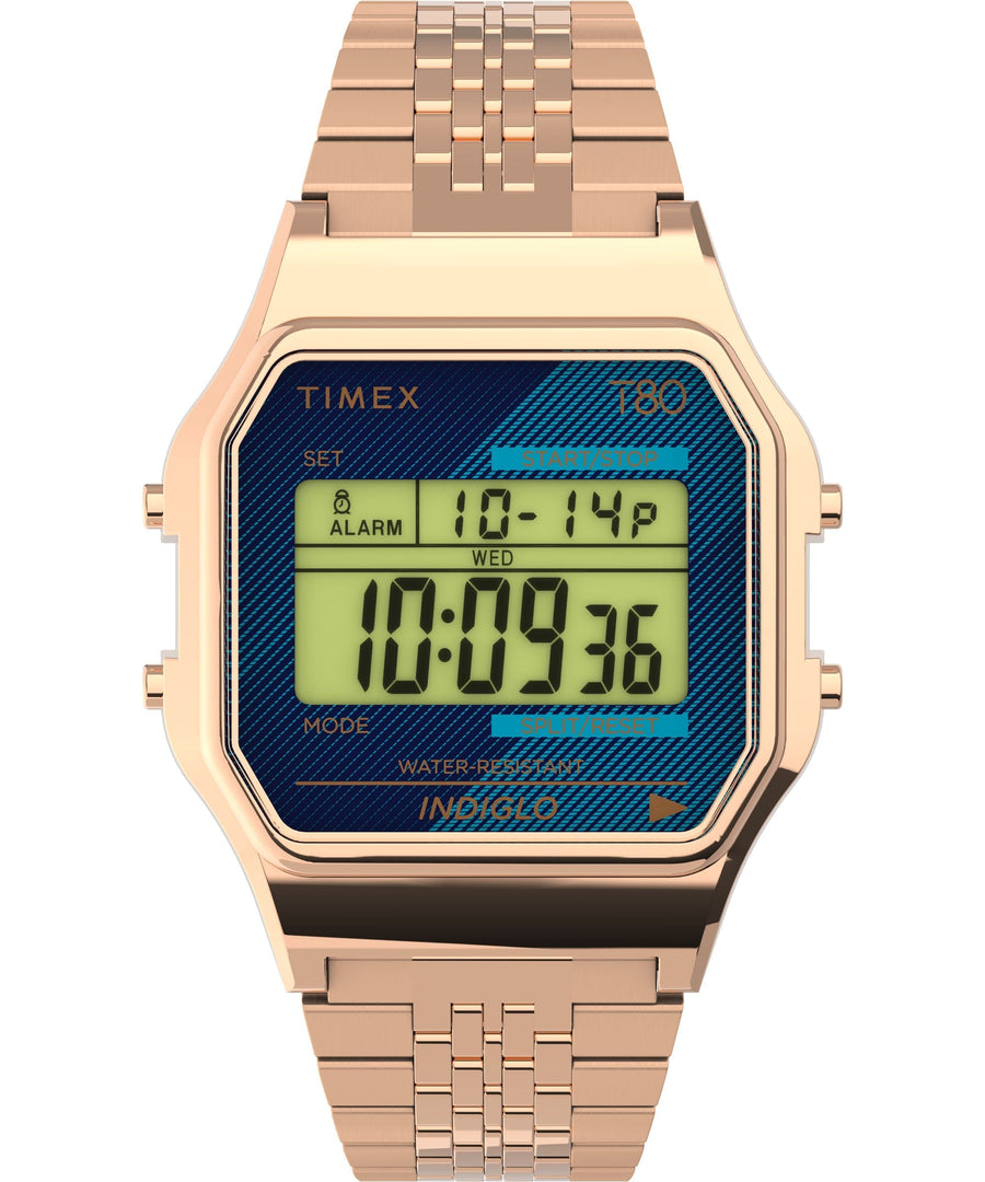 title:Timex Unisex Timex 80 34mm Quartz Watch TW2V19600YB;color:Rose Gold