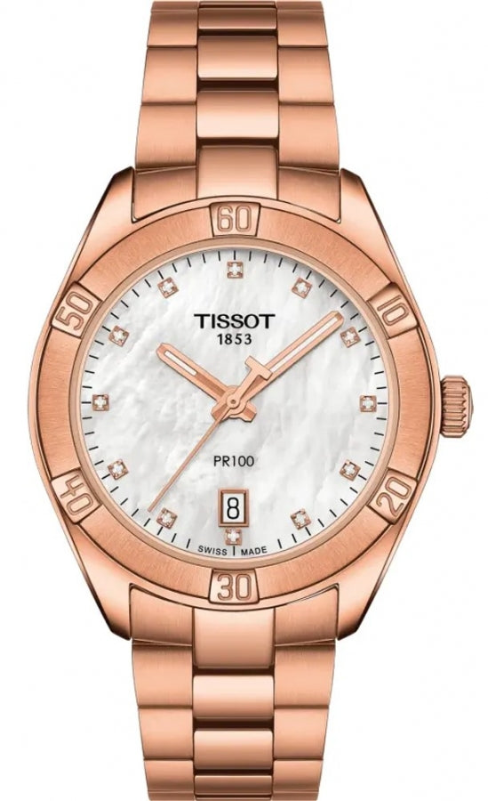 title:Tissot Women's T1019103311600 Sport Chic 36mm Quartz Watch;color:Rose Gold