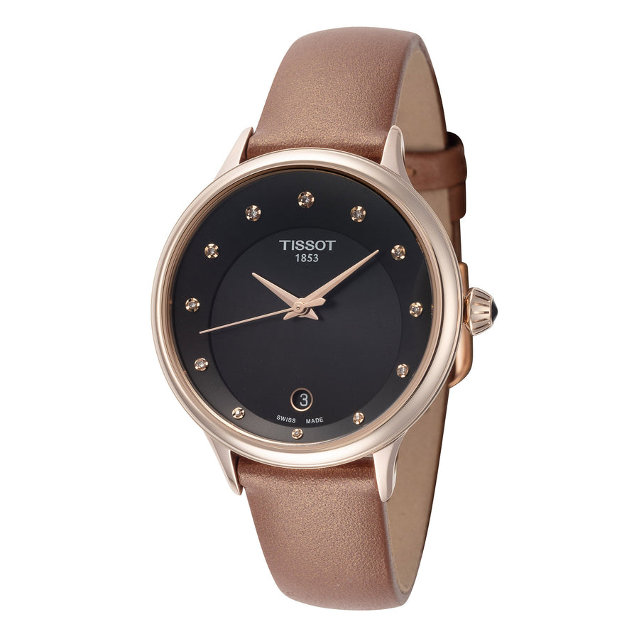 title:Tissot Women's Odaci-T 33mm Quartz Watch T1332103605600;color:Brown