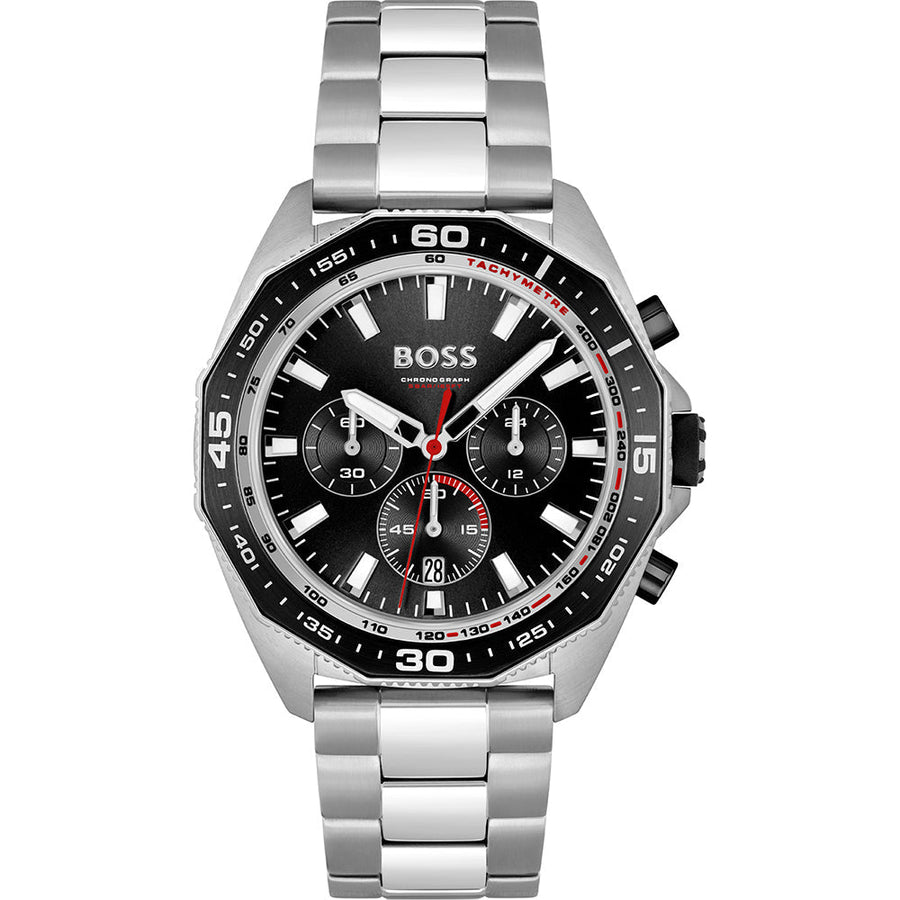 title:Hugo Boss Men's Energy 44mm Chronograph Quartz Watch 1513971;color:Silver