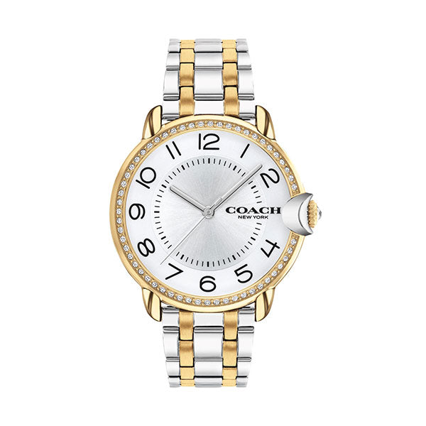 title:Coach Women's Arden 36mm Quartz Watch 14503811;color:Silver and Gold