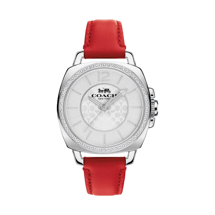 title:Coach Women's Coach Boyfriend Small 34mm Quartz Watch 14503855;color:Red