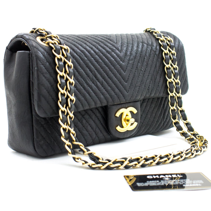 Chanel 2015 Chevron V-Stitch Leather Chain New Shoulder Bag