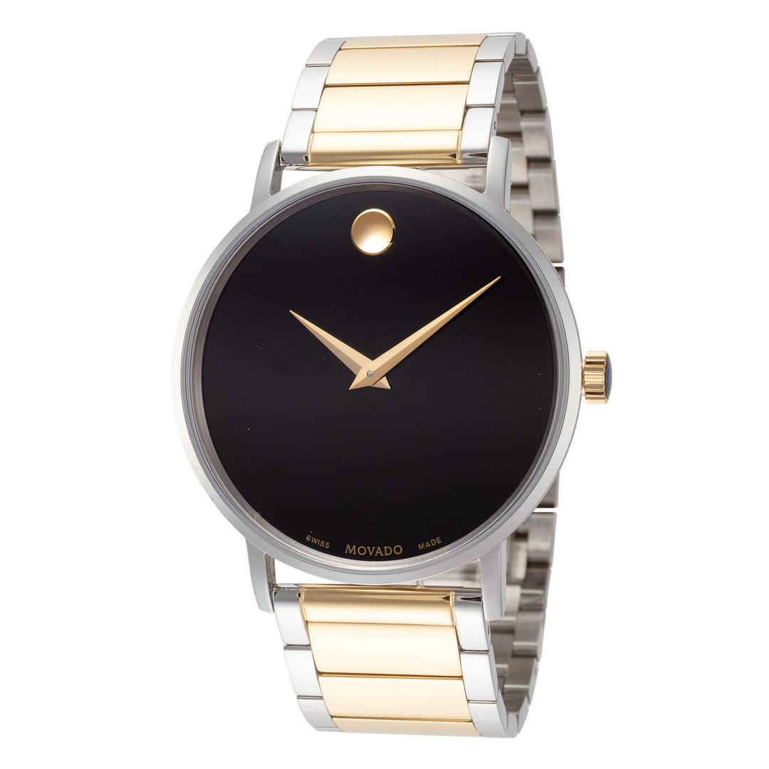 title:Movado Men's Classic Museum 40 mm Quartz Watch 0607217;color:Silver and Gold