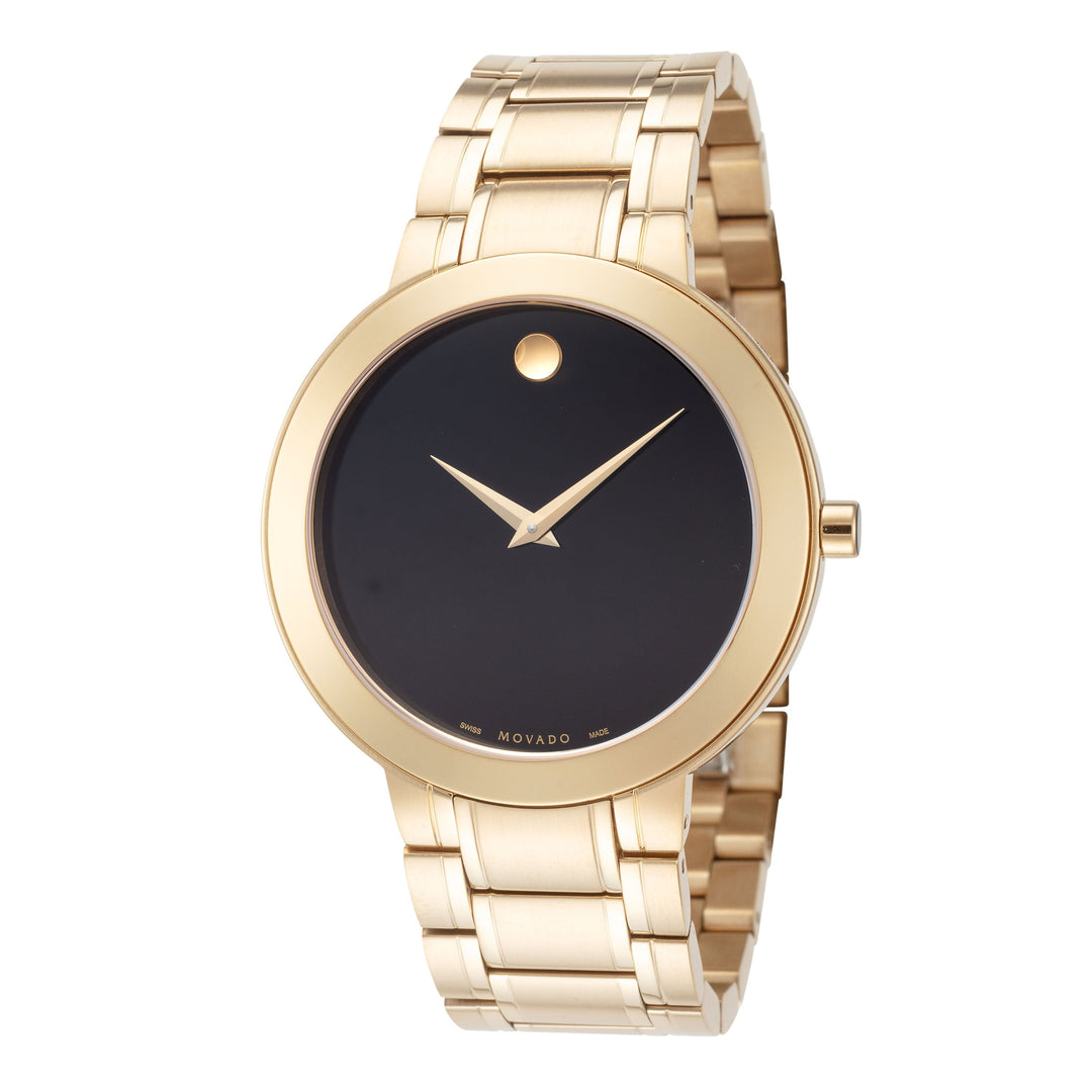title:Movado Men's Stiri 40 mm Quartz Watch 0607279;color:Gold
