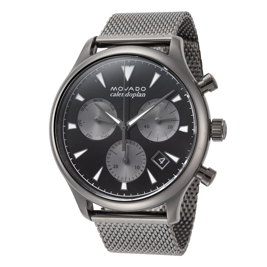 title:Movado Men's Heritage 43 mm Quartz Watch 3650100;color:Silver