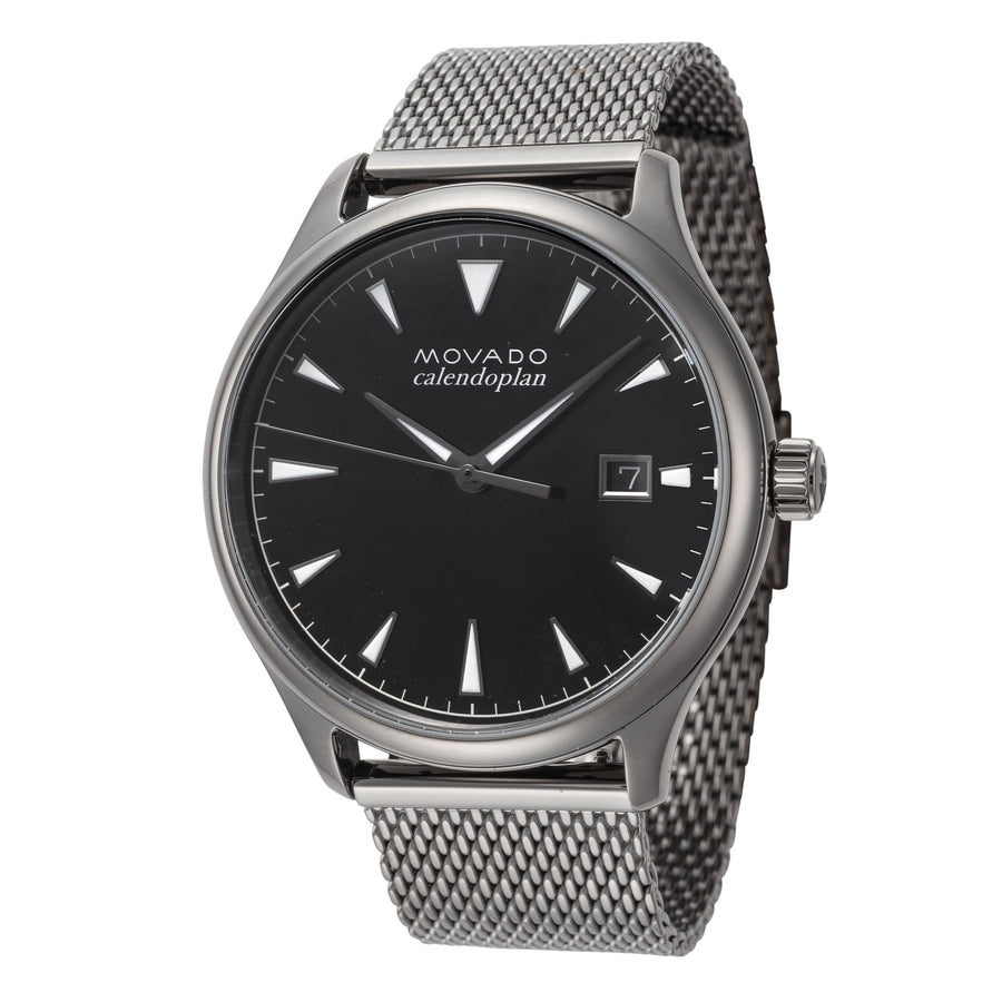 title:Movado Men's Heritage 40 mm Quartz Watch 3650119;color:Silver