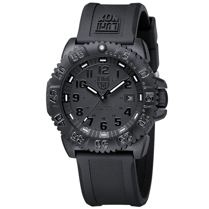 title:Luminox Men's XS.3051.BO.1.F Original Navy Seal 44mm Quartz Watch;color:Black