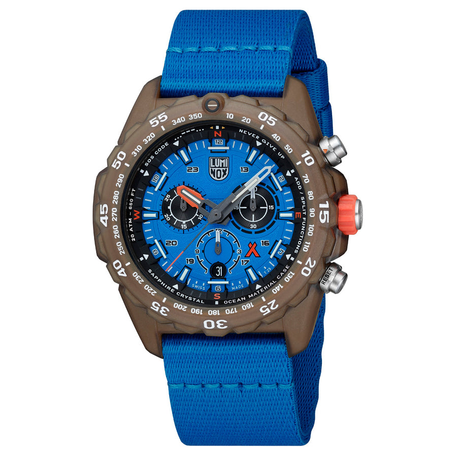 title:Luminox Men's XB.3743.ECO Bear Grylls ECO Tide 45mm Quartz Watch;color:Blue