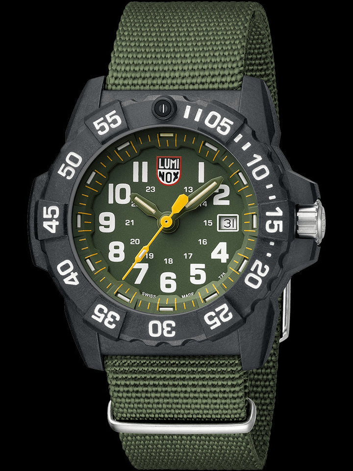 title:Luminox Men's XS.3517 Navy Seal 45mm Quartz Watch;color:Green