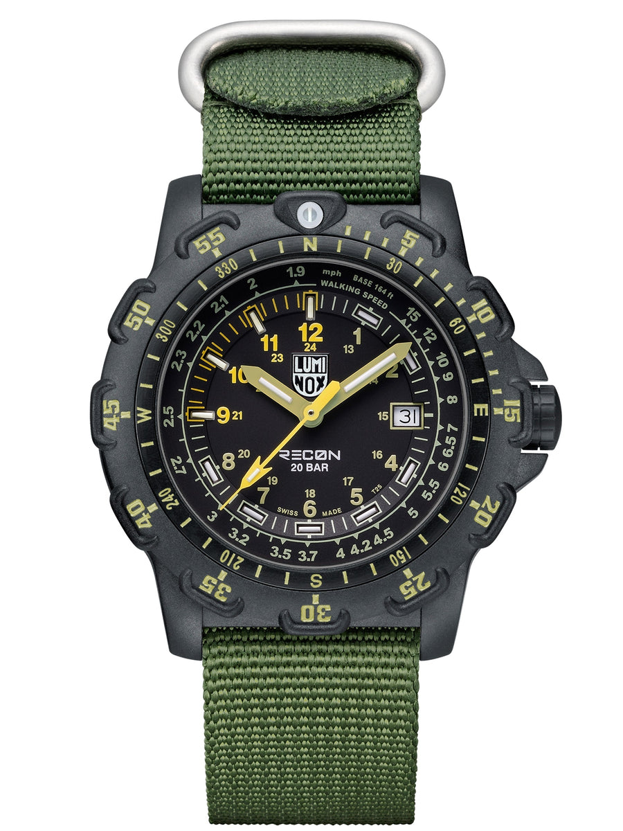 title:Luminox Men's XL.8826.MI Recon Point 45mm Quartz Watch;color:Green