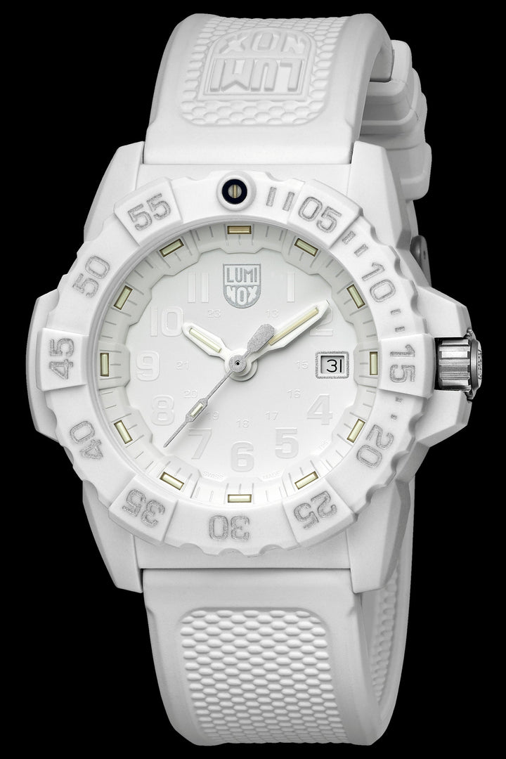 title:Luminox Men's XS.3507.WO Navy Seal 45mm Quartz Watch;color:White