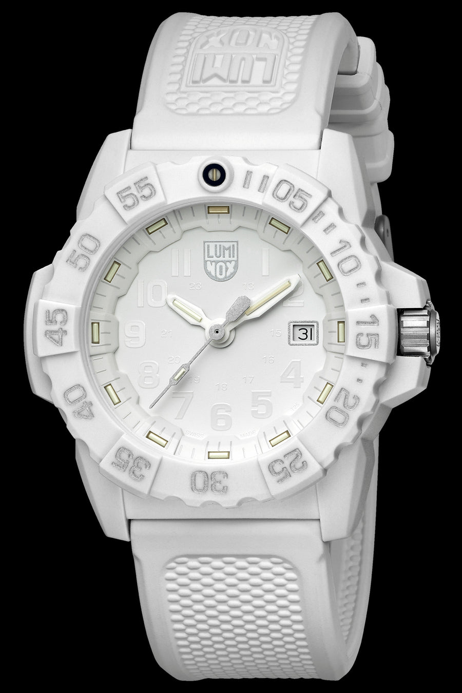 title:Luminox Men's XS.3507.WO Navy Seal 45mm Quartz Watch;color:White