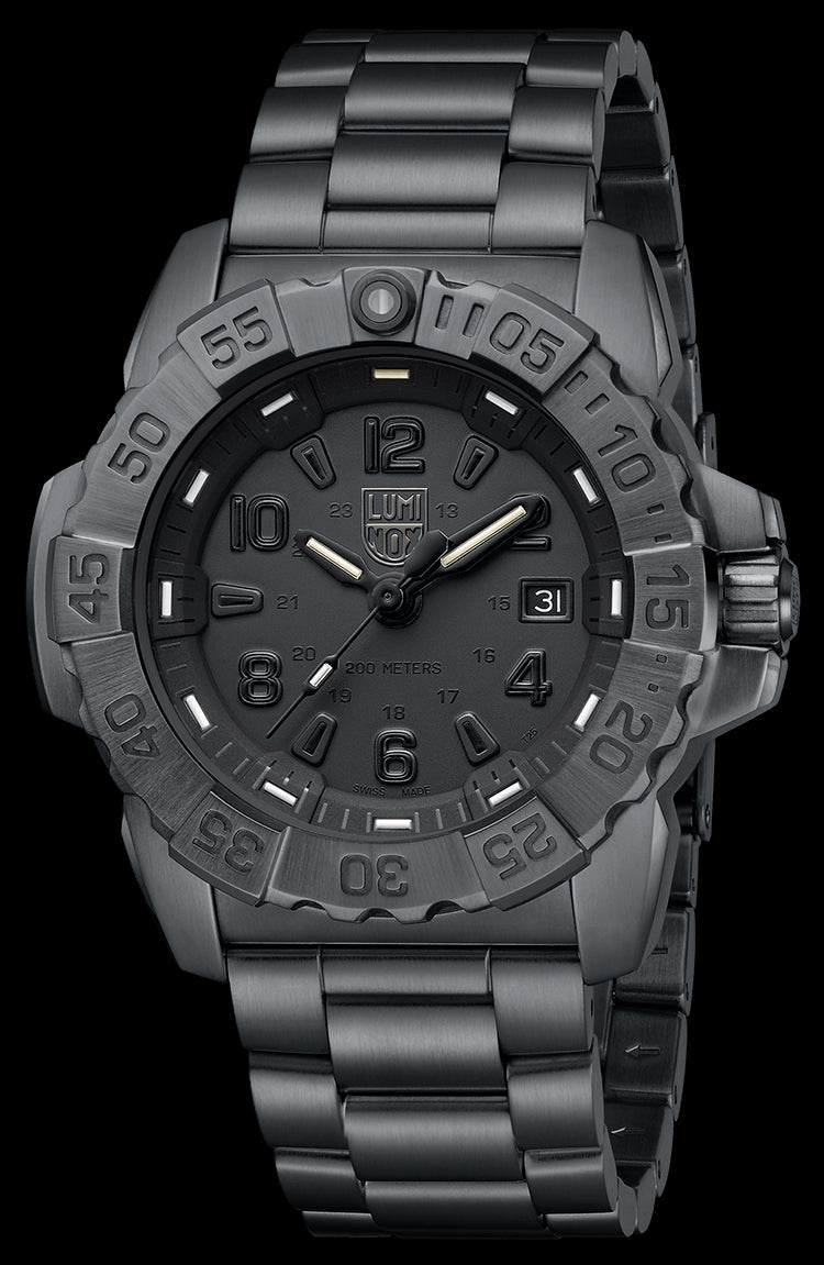title:Luminox Men's XS.3252.BO.L Navy Seal 45mm Quartz Watch;color:Black