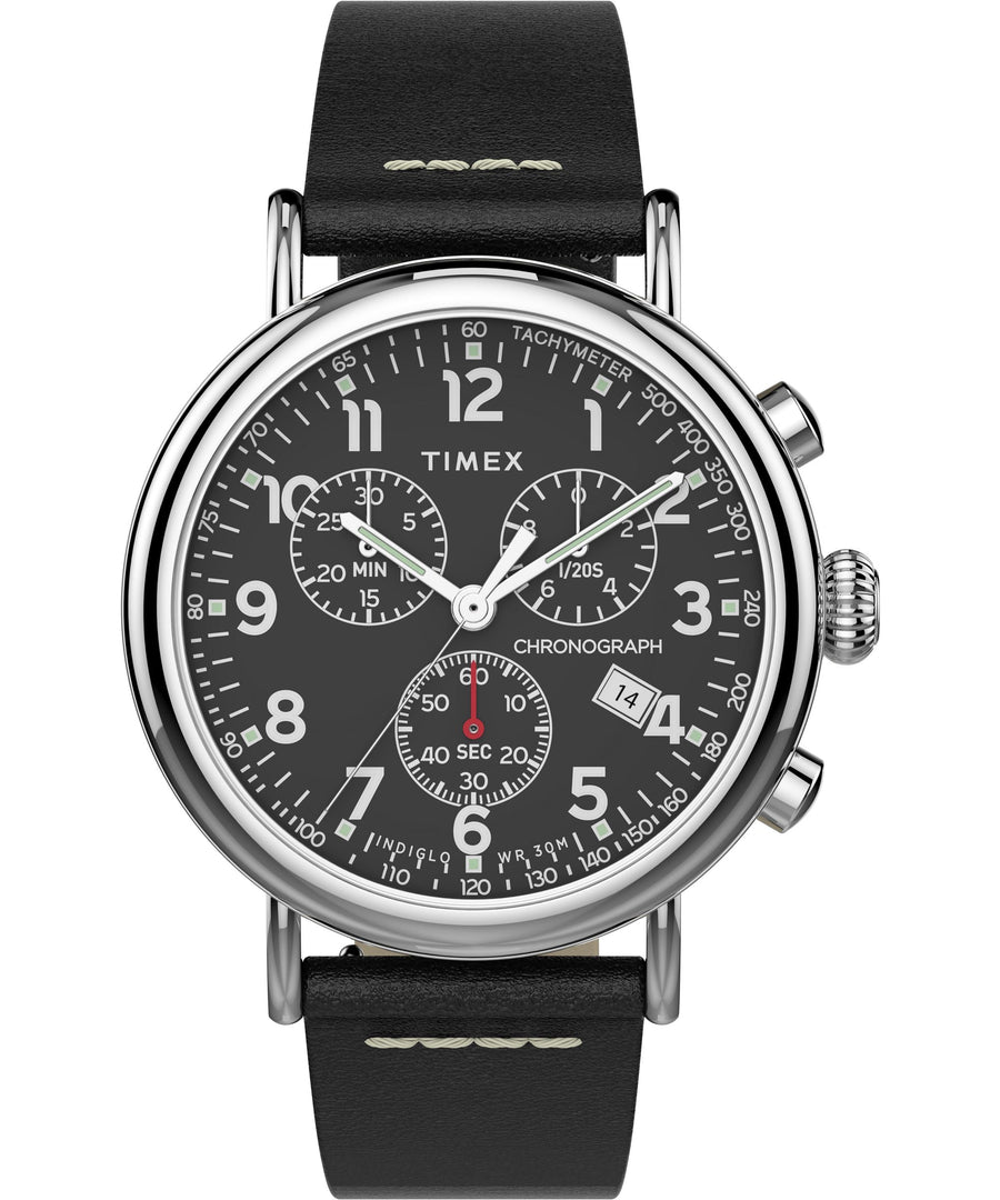 title:Timex Men's Waterbury 41mm Quartz Watch TW2T69100VQ;color:Black