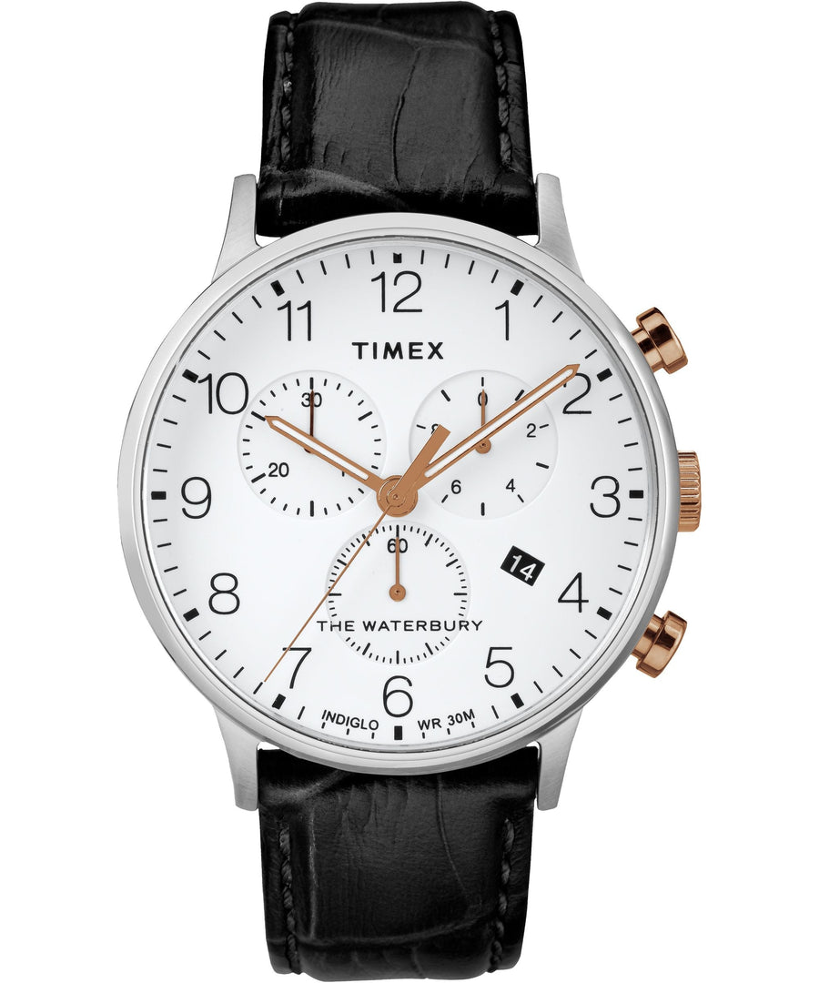 title:Timex Men's Waterbury 40mm Quartz Watch TW2R71700VQ;color:Black